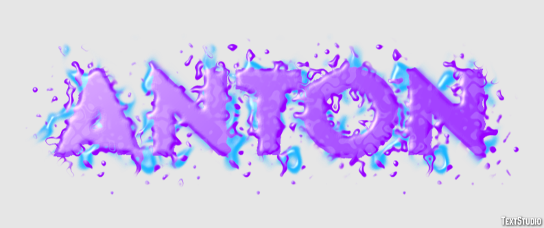 Anton Эффект текста