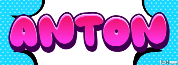 Anton Эффект текста