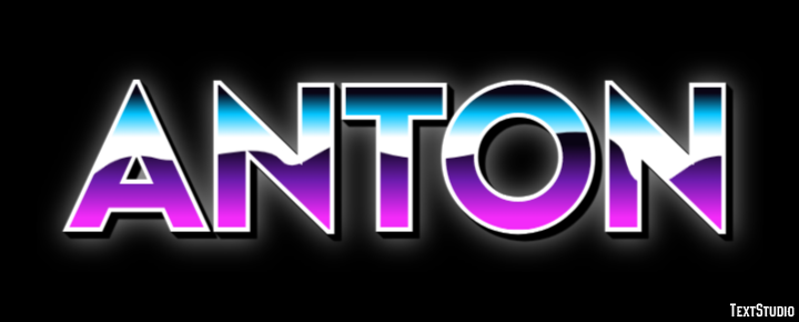 Anton Эффект текста