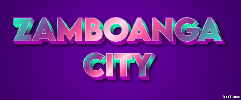 Zamboanga City Effetto testo