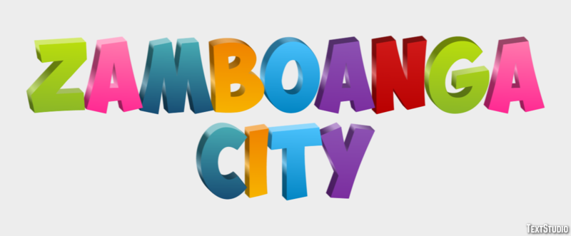 Zamboanga City Effetto testo
