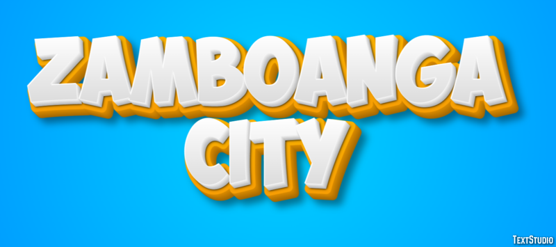Zamboanga City Tekst Effect