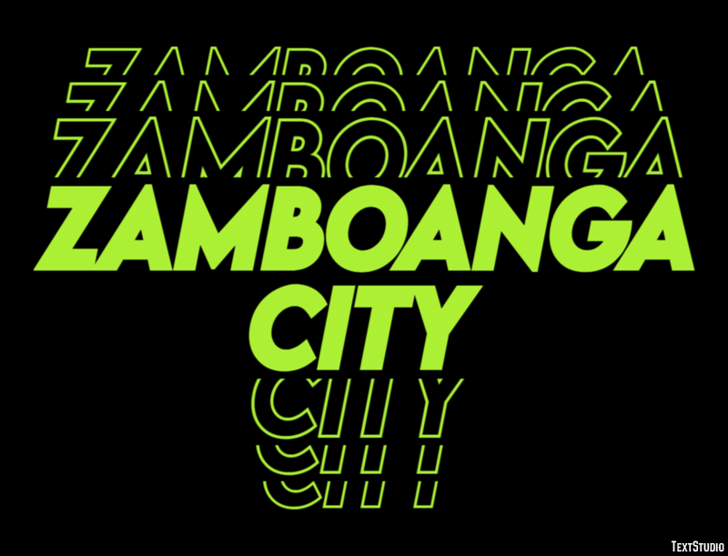 Zamboanga City Effetto testo