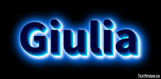 Giulia Эффект текста