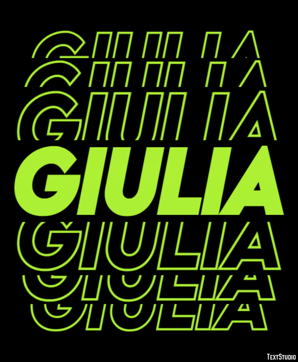Giulia Эффект текста