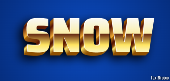 Snow Efecto de Texto