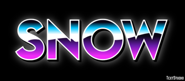 Snow Effetto testo
