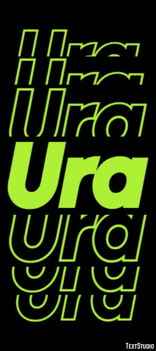 Ura Текстовый эффект