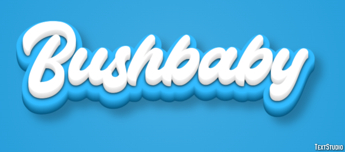 Bushbaby Texteffekt