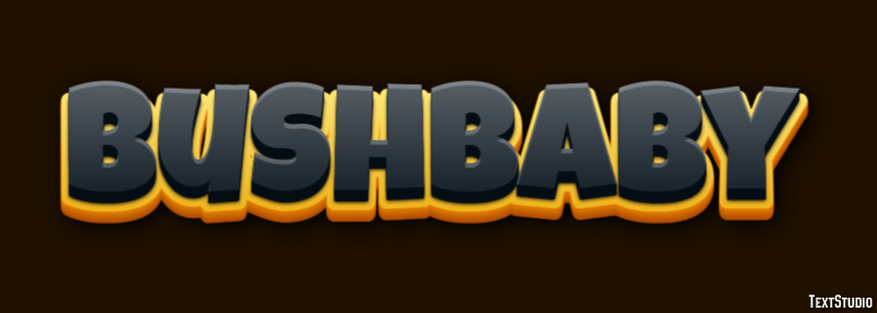 Bushbaby Texteffekt