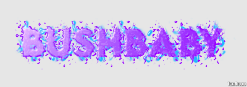 Bushbaby Texteffekt