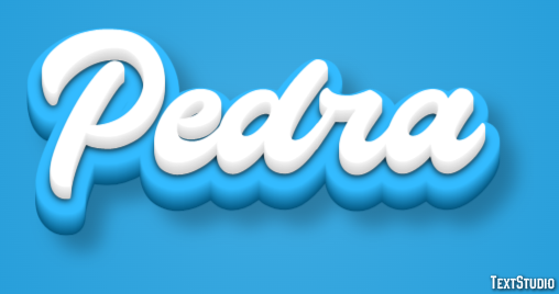 Pedra Efecto de Texto