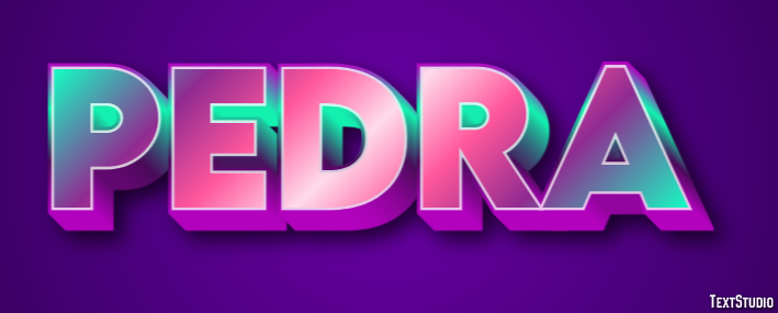 Pedra Efecto de texto