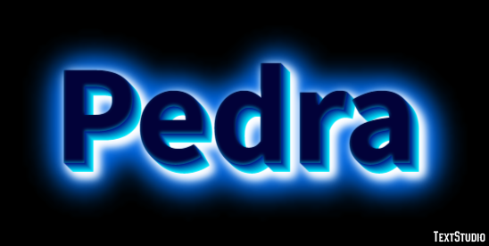 Pedra Efecto de texto
