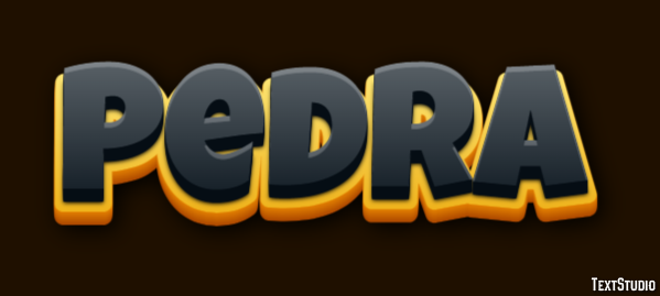Pedra Efecto de texto