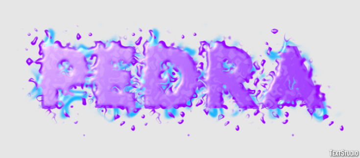 Pedra Efecto de texto