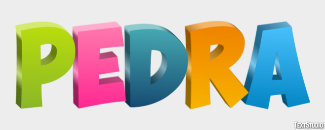 Pedra Efecto de Texto