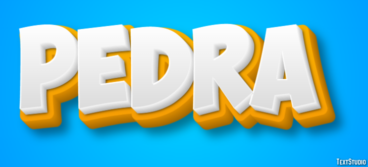 Pedra Efecto de texto