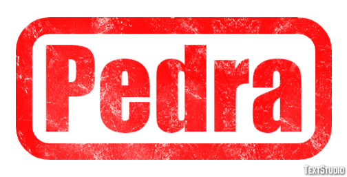 Pedra Efecto de texto