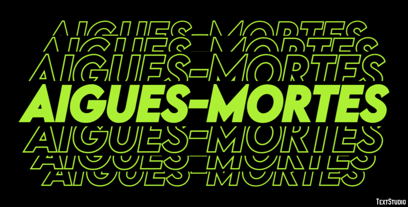 Aigues-Mortes Effetto testo