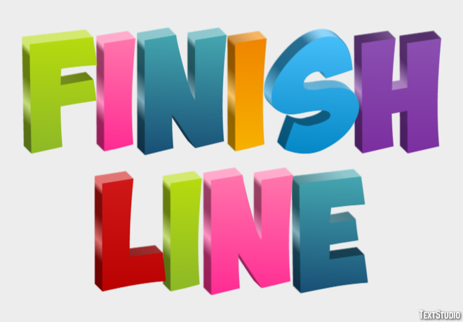 Finish Line Metin Efekti