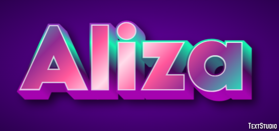Aliza Text Effect