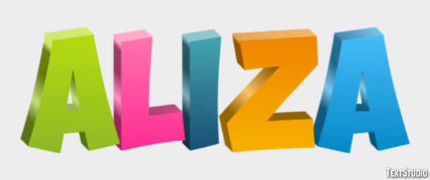 Aliza Text Effect