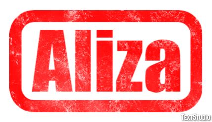 Aliza Text effect