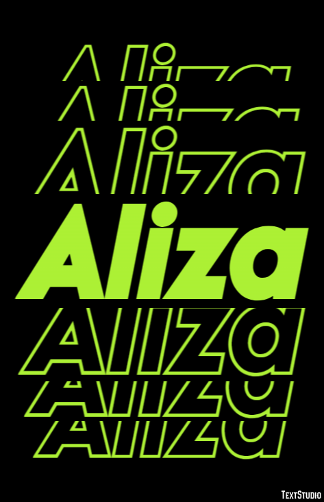 Aliza Texteffekt