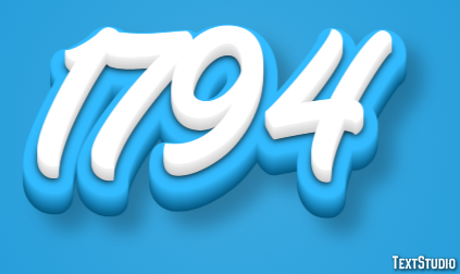 1794 Texteffekt