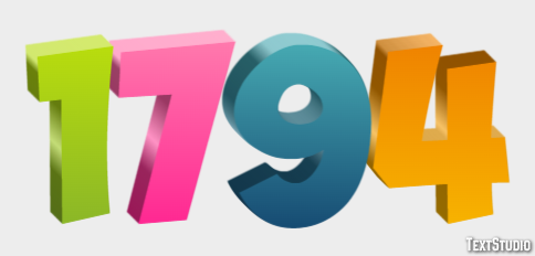 1794 Texteffekt