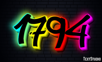 1794 Texteffekt