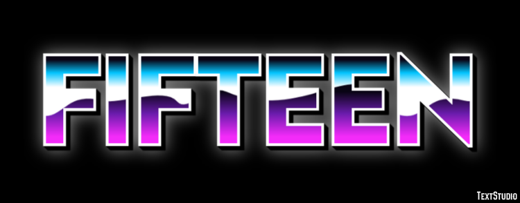 Fifteen Texteffekt