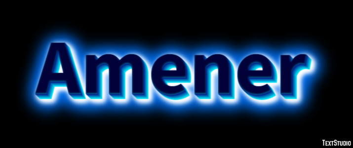 Amener Text effect