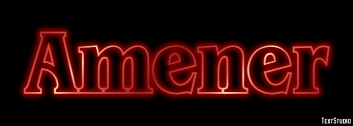 Amener Text effect