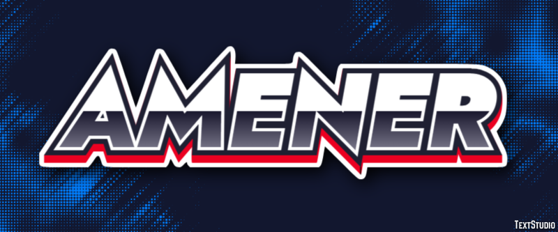 Amener Text effect