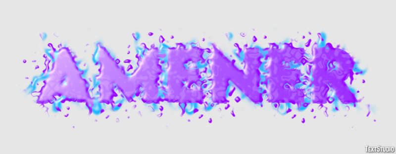 Amener Text effect