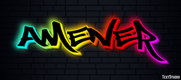 Amener Text effect