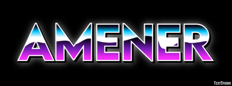 Amener Text effect