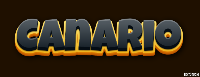 Canario Efecto de Texto