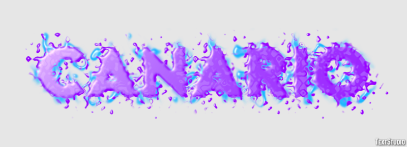Canario Efecto de Texto