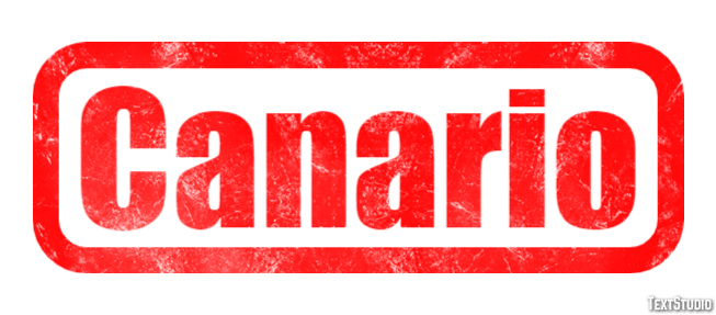 Canario Efecto de texto