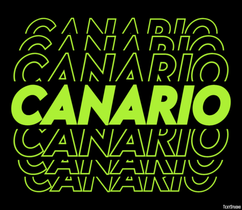 Canario Efecto de texto
