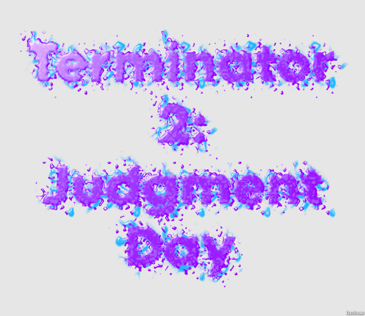 Terminator 2: Judgment Day Text Effect