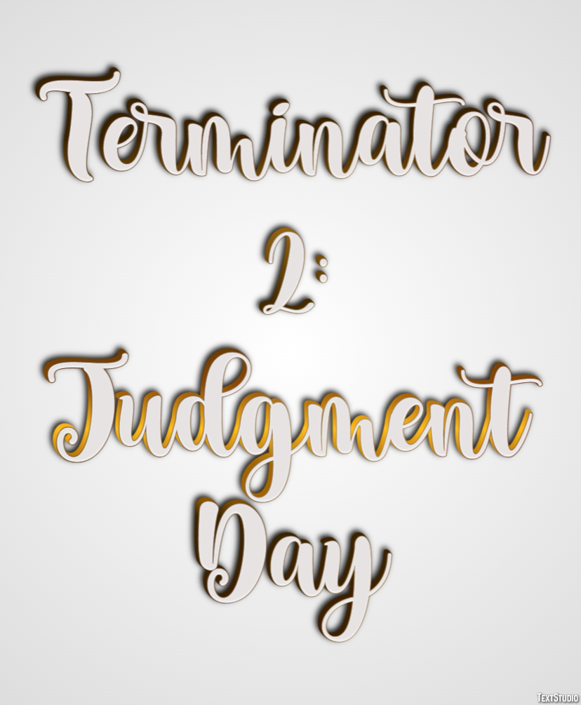 Terminator 2: Judgment Day Text Effect