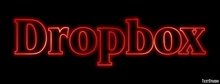 Dropbox Text effect