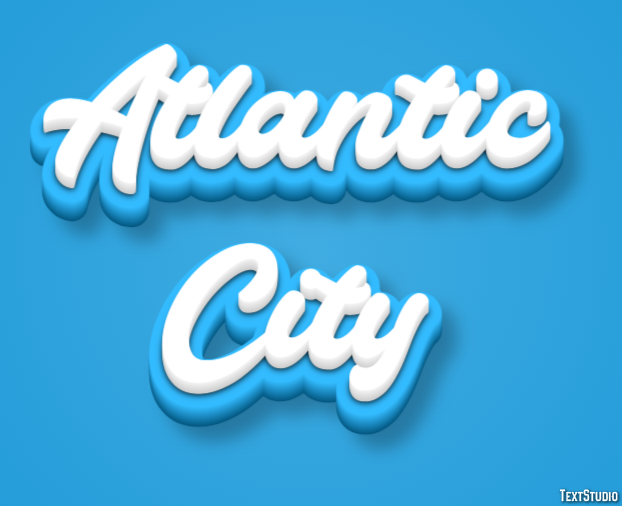 Atlantic City Texteffekt