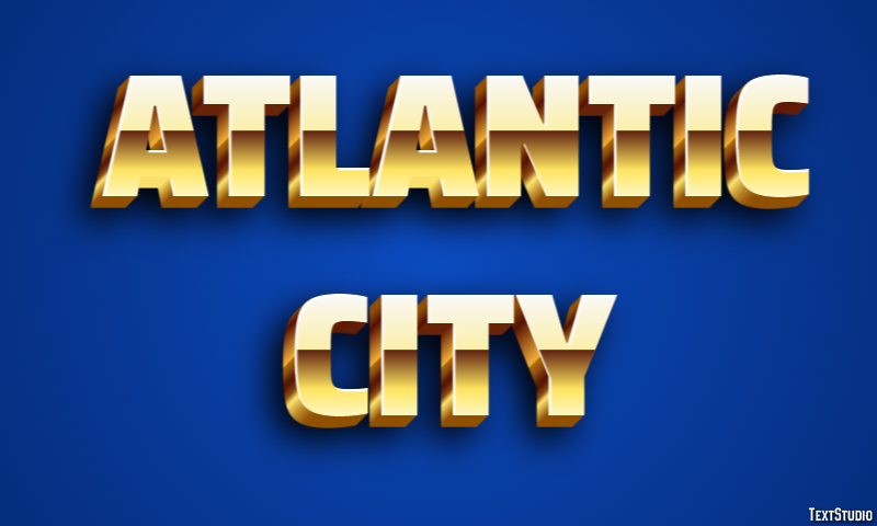 Atlantic City Effetto testo