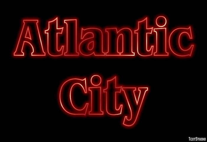 Atlantic City Texteffekt