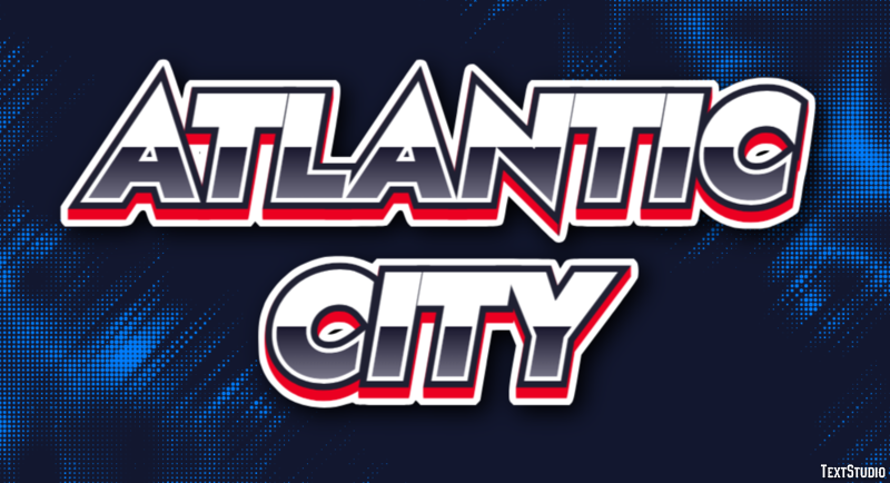 Atlantic City Texteffekt